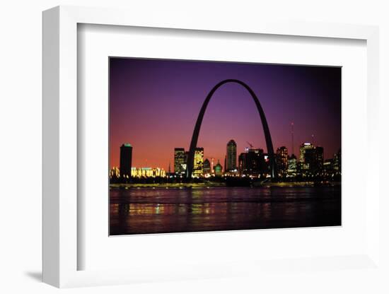 St. Louis Skyline including Gateway Arch-null-Framed Photographic Print