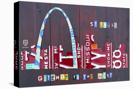 St. Louis Skyline-Design Turnpike-Stretched Canvas