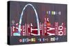 St. Louis Skyline-Design Turnpike-Stretched Canvas