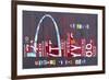 St. Louis Skyline-Design Turnpike-Framed Giclee Print