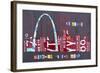 St. Louis Skyline-Design Turnpike-Framed Giclee Print