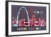 St. Louis Skyline-Design Turnpike-Framed Giclee Print