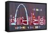 St. Louis Skyline-Design Turnpike-Framed Stretched Canvas