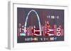 St. Louis Skyline-Design Turnpike-Framed Giclee Print