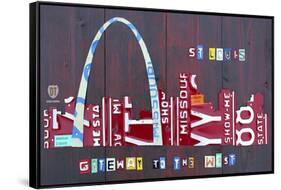 St. Louis Skyline-Design Turnpike-Framed Stretched Canvas
