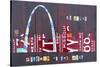 St. Louis Skyline-Design Turnpike-Stretched Canvas