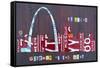 St. Louis Skyline-Design Turnpike-Framed Stretched Canvas