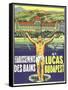 St. Lucas, Budapest Luggage Label-null-Framed Stretched Canvas