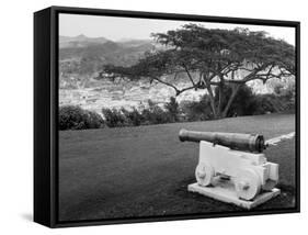 St. Lucia Cannon-null-Framed Stretched Canvas