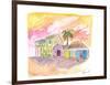 St Lucia Colorful Houses and Sunset-M. Bleichner-Framed Art Print