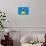 St. Lucia Flag Design with Wood Patterning - Flags of the World Series-Philippe Hugonnard-Stretched Canvas displayed on a wall