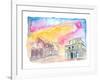 St Lucia Soufriere Street Scene in Golden Sunlight-M. Bleichner-Framed Art Print