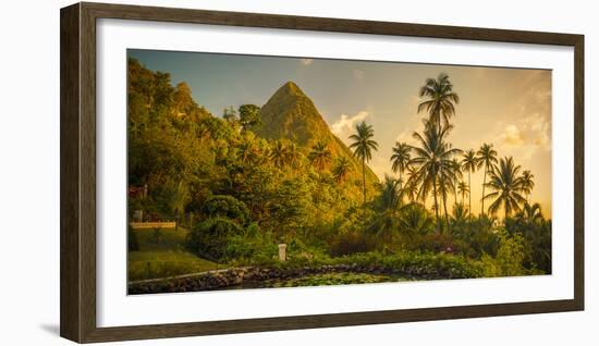 St Lucia, Soufriere, Sugar Beach Resort, Formerly Jalousie Plantation Resort and Gros Piton-Alan Copson-Framed Photographic Print