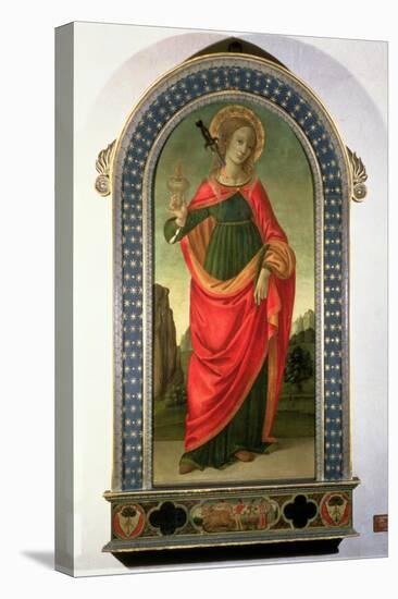 St. Lucy, circa 1472-74-Filippino Lippi-Stretched Canvas