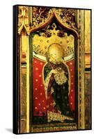 St. Lucy, Rood Screen Painting, Church of St Peter and St Paul, Eye, Suffolk, C.1480-null-Framed Stretched Canvas