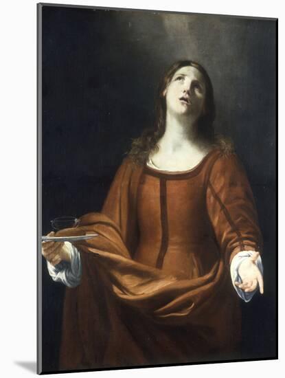 St Lucy-Guido Cagnacci-Mounted Giclee Print