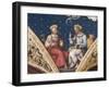 St Luke and St John, Detail from the Eternal Father, with Saints and Evangelists, 1496-1500-Perugino-Framed Giclee Print