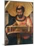 St Luke at His Desk, Detail from Altarpiece of St Luke-Andrea Mantegna-Mounted Giclee Print