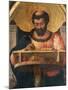 St Luke at His Desk, Detail from Altarpiece of St Luke-Andrea Mantegna-Mounted Giclee Print