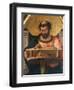 St Luke at His Desk, Detail from Altarpiece of St Luke-Andrea Mantegna-Framed Giclee Print