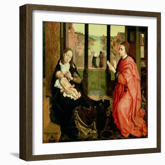 St. Luke Drawing a Portrait of the Virgin-Rogier van der Weyden-Framed Giclee Print