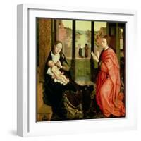 St. Luke Drawing a Portrait of the Virgin-Rogier van der Weyden-Framed Giclee Print