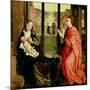 St. Luke Drawing a Portrait of the Virgin-Rogier van der Weyden-Mounted Giclee Print