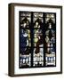 St Luke Drawing Portrait of Virgin and Virgin Mary as Protector, Pope Paul II and King Louis XI-null-Framed Giclee Print