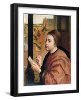 St Luke Drawing the Virgin, Detail, 15th Century-Rogier van der Weyden-Framed Giclee Print