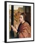 St Luke Drawing the Virgin, Detail, 15th Century-Rogier van der Weyden-Framed Giclee Print