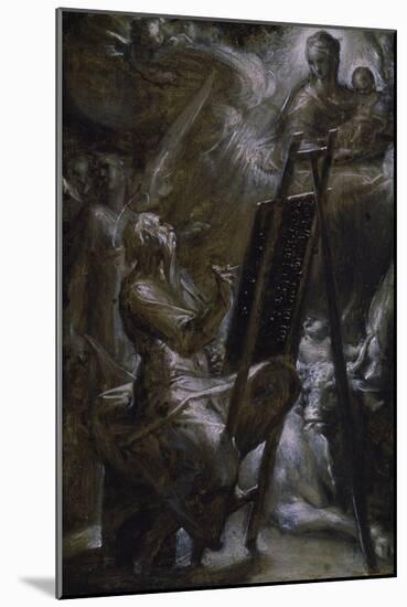 St. Luke Painting the Virgin, 1582-Bartholomaeus Spranger-Mounted Giclee Print