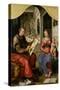 St. Luke Painting the Virgin, c.1545-Maerten van Heemskerck-Stretched Canvas