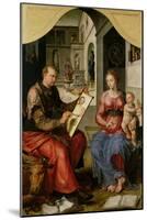 St. Luke Painting the Virgin, c.1545-Maerten van Heemskerck-Mounted Giclee Print