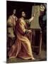 St. Luke Painting the Virgin-Raphael-Mounted Giclee Print