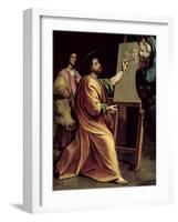 St. Luke Painting the Virgin-Raphael-Framed Giclee Print