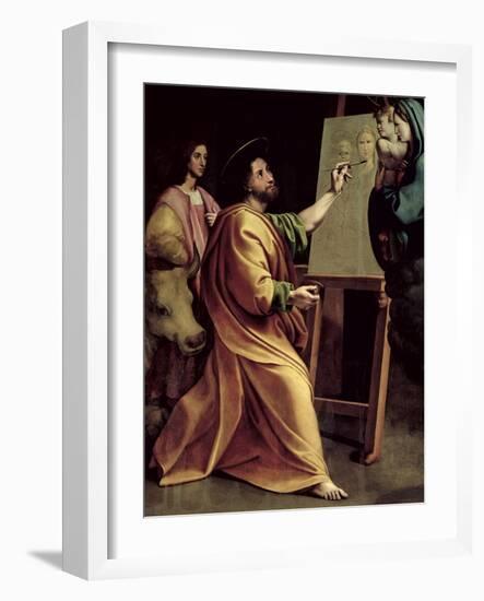 St. Luke Painting the Virgin-Raphael-Framed Giclee Print