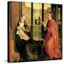 St. Luke Painting the Virgin-Rogier van der Weyden-Stretched Canvas