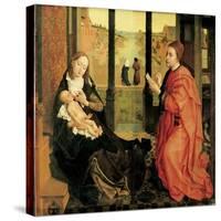 St. Luke Painting the Virgin-Rogier van der Weyden-Stretched Canvas