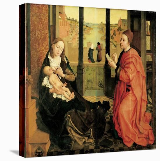 St. Luke Painting the Virgin-Rogier van der Weyden-Stretched Canvas