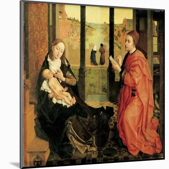 St. Luke Painting the Virgin-Rogier van der Weyden-Mounted Art Print