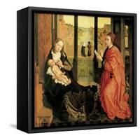 St. Luke Painting the Virgin-Rogier van der Weyden-Framed Stretched Canvas