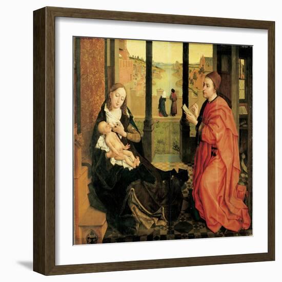 St. Luke Painting the Virgin-Rogier van der Weyden-Framed Art Print