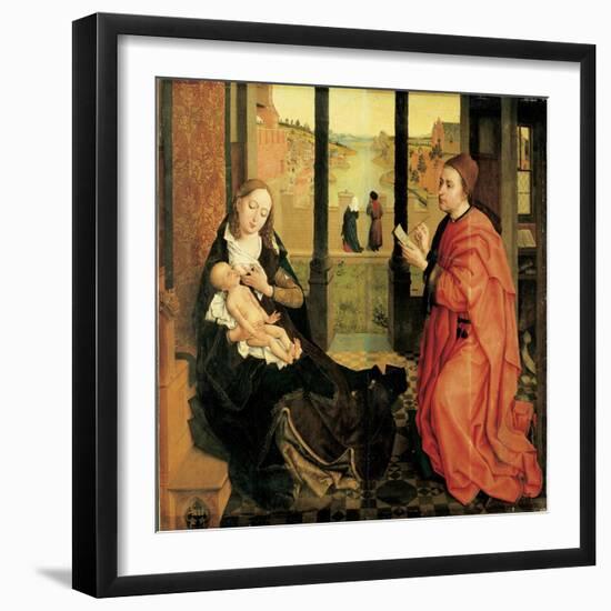 St. Luke Painting the Virgin-Rogier van der Weyden-Framed Art Print