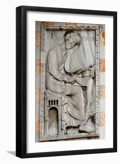 St. Luke, Relief from the North Side of the Basilica, 12th-13th Century-null-Framed Giclee Print