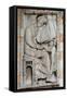St. Luke, Relief from the North Side of the Basilica, 12th-13th Century-null-Framed Stretched Canvas