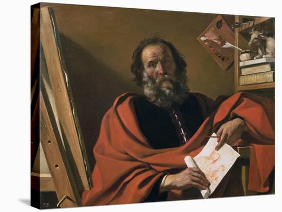 St. Luke-Guercino-Stretched Canvas