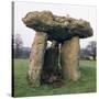 St Lythan's burial chamber. Artist: Unknown-Unknown-Stretched Canvas