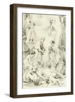 St Macarius of Ghent Giving Aid to the Plague Victims-Jacob Van Oost-Framed Giclee Print
