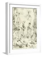 St Macarius of Ghent Giving Aid to the Plague Victims-Jacob Van Oost-Framed Giclee Print