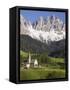 St. Maddalena Church in Val di Funes-Richard Klune-Framed Stretched Canvas